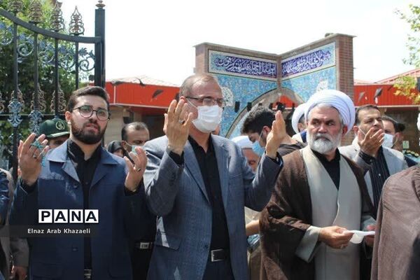 استقبال از پیکر شهید مدافع حرم در میاندورود