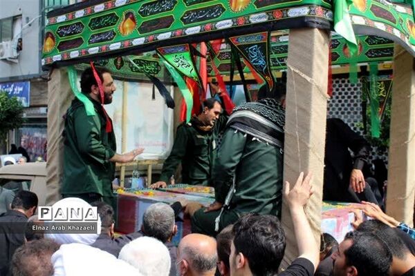 استقبال از پیکر شهید مدافع حرم در میاندورود