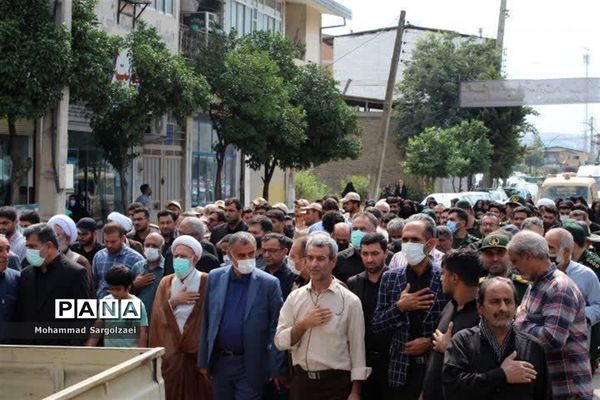 استقبال از پیکر شهید مدافع حرم در میاندورود