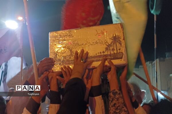 تشییع پیکر شهید تازه تفحص شده دوران هشت سال دفاع مقدس در شهرستان ورزنه