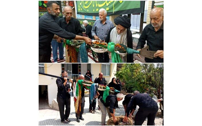 آیین علم بندان در مسجد علوی گلوگاه