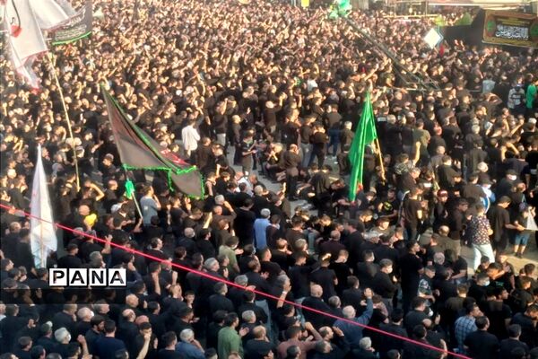 حرکت دسته حسینیه اعظم زنجان در یوم العباس