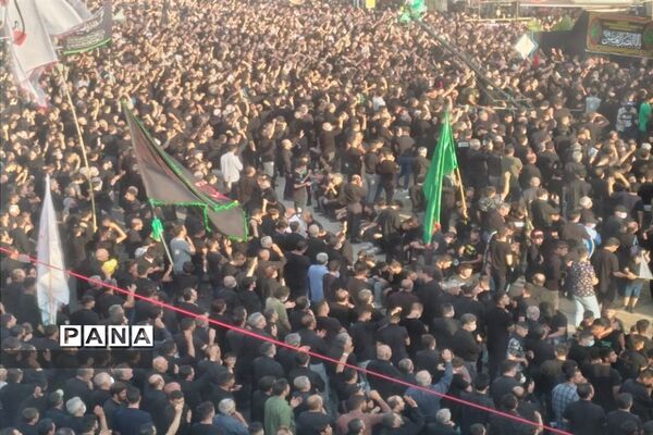 حرکت دسته حسینیه اعظم زنجان در یوم العباس