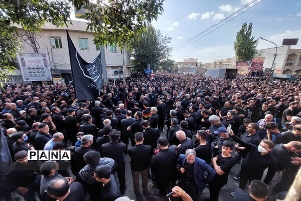 حرکت دسته حسینیه اعظم زنجان در یوم العباس
