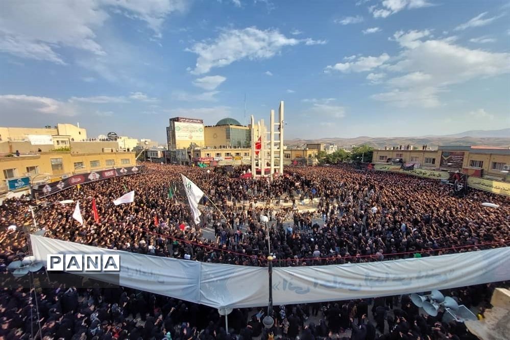 حرکت دسته حسینیه اعظم زنجان در یوم العباس