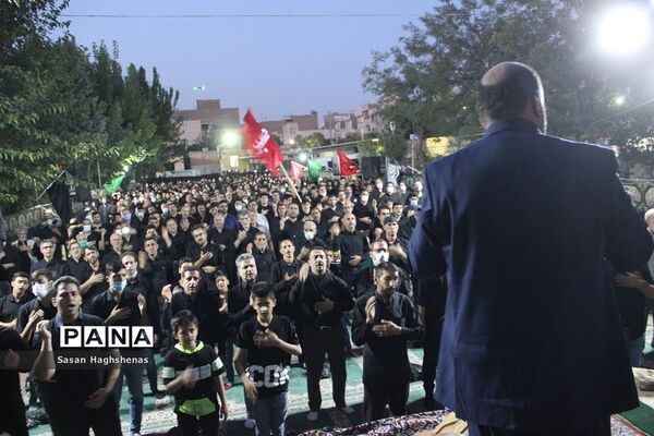 سوگواری هیات فرهنگیان آموزش و پرورش اسلامشهر در شب تاسوعای حسینی