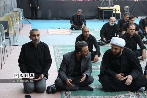 سوگواری هیات فرهنگیان آموزش و پرورش اسلامشهر در شب تاسوعای حسینی