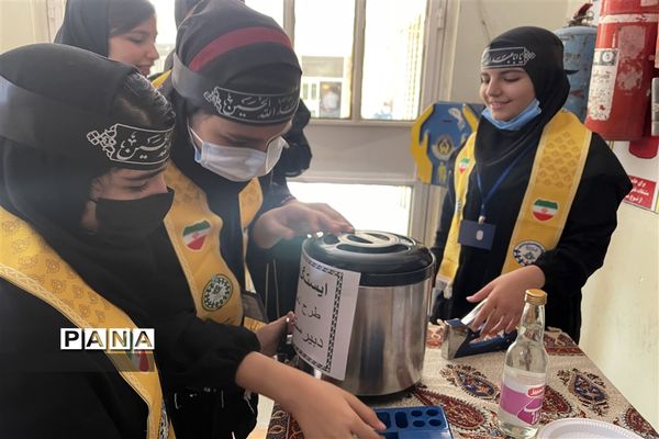 آیین سوگواری ماه محرم در دبیرستان تمام تشکیلاتی وحدت اهواز