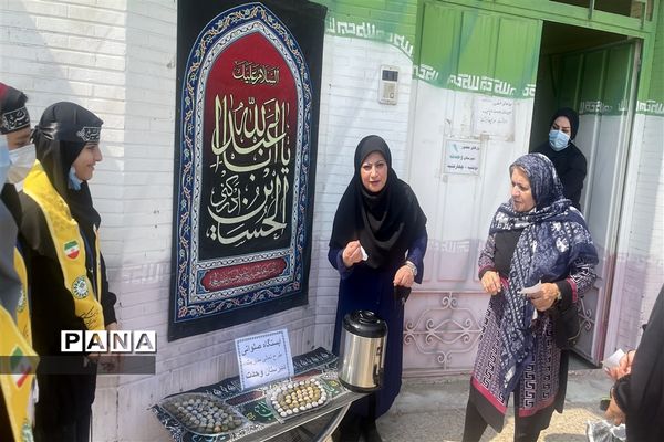 آیین سوگواری ماه محرم در دبیرستان تمام تشکیلاتی وحدت اهواز