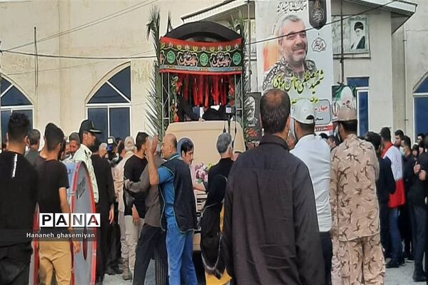 مراسم استقبال از شهید مدافع حرم «مصطفی تاش موسی» درشهرستان  عباس آباد