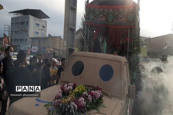 مراسم استقبال از شهید مدافع حرم «مصطفی تاش موسی» درشهرستان  عباس آباد