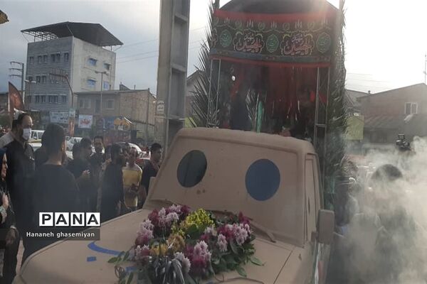 مراسم استقبال از شهید مدافع حرم «مصطفی تاش موسی» درشهرستان  عباس آباد