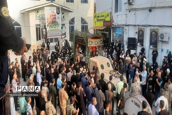 مراسم استقبال از شهید مدافع حرم «مصطفی تاش موسی» درشهرستان  عباس آباد