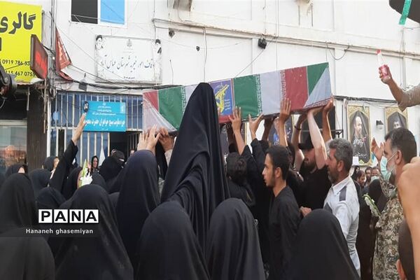 مراسم استقبال از شهید مدافع حرم «مصطفی تاش موسی» درشهرستان  عباس آباد