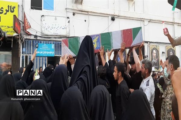 مراسم استقبال از شهید مدافع حرم «مصطفی تاش موسی» درشهرستان  عباس آباد