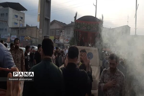 مراسم استقبال از شهید مدافع حرم «مصطفی تاش موسی» درشهرستان  عباس آباد