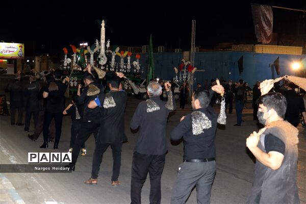 برگزاری مراسم زنجیر زنی و سنج و دمام در شهرستان امیدیه