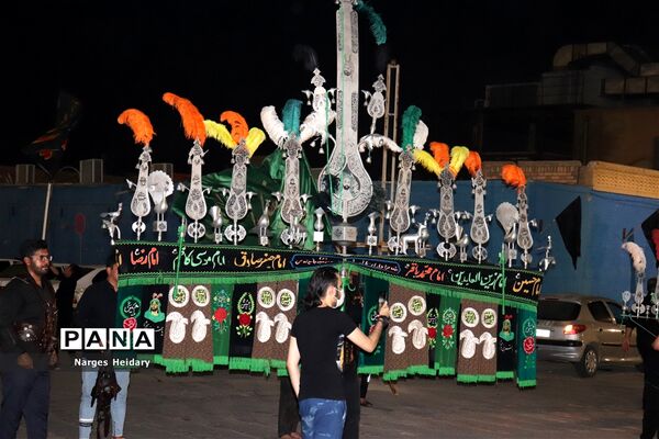 برگزاری مراسم زنجیر زنی و سنج و دمام در شهرستان امیدیه
