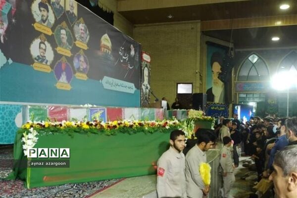 وداع با پیکر شهدای مدافع حرم در قائمشهر