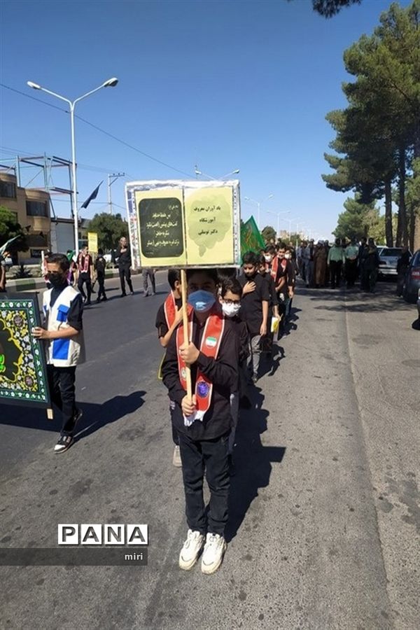 برگزاری مراسم سوگواری احلی من العسل در شهرستان رشتخوار