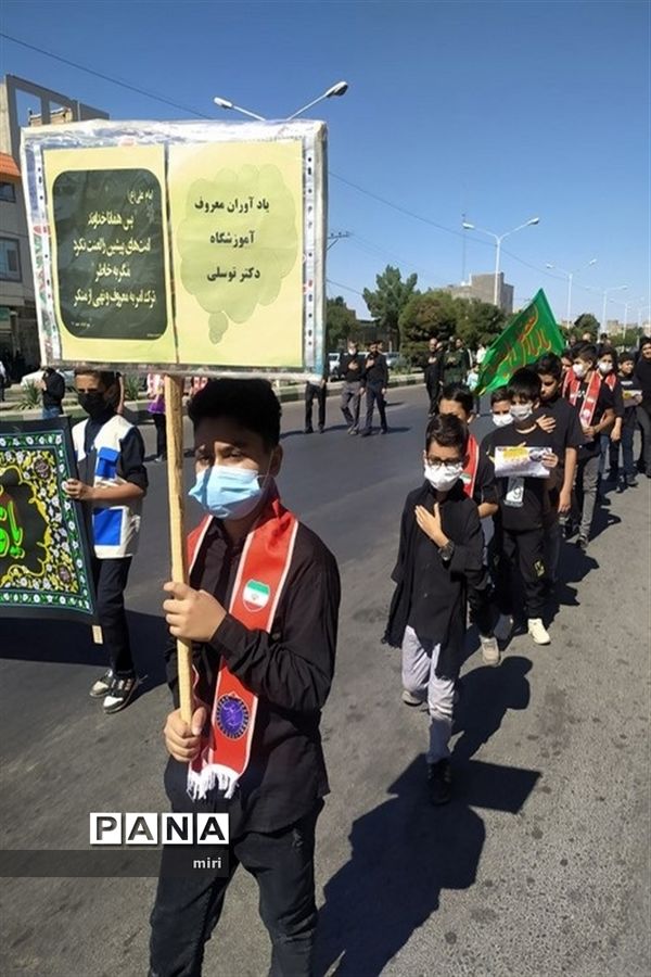 برگزاری مراسم سوگواری احلی من العسل در شهرستان رشتخوار