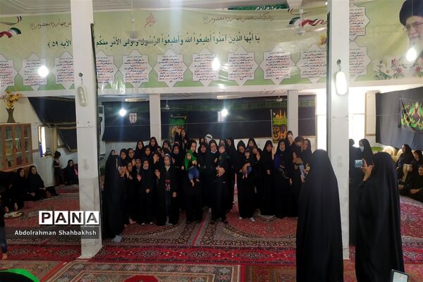 عزاداری دانش آموزان شهر خاش در سوگواره « احلی من العسل»
