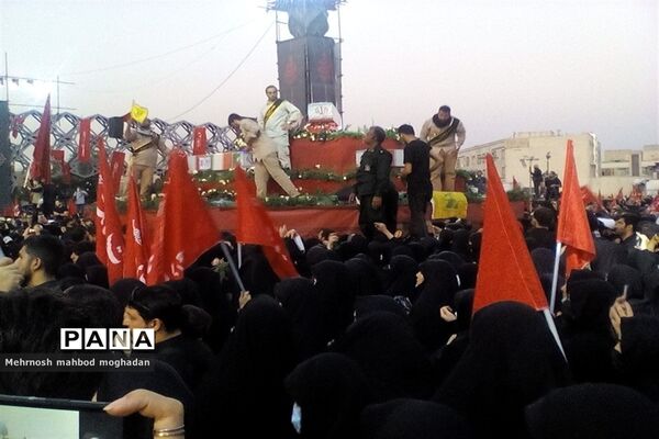 مراسم با شکوه وداع با پیکر مطهر پنج شهید مدافع حرم تازه تفحص شده در تهران
