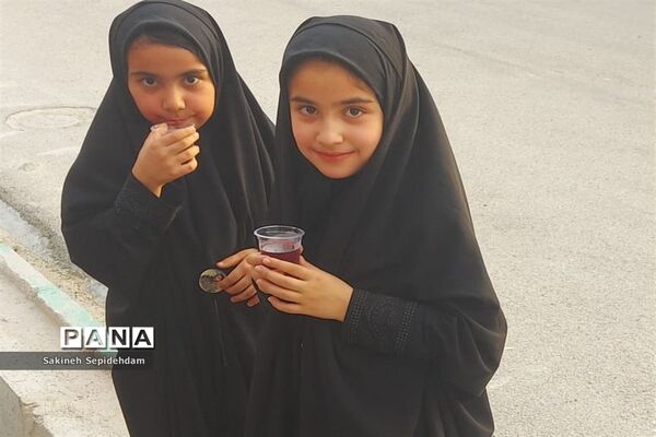 ایستگاه صلواتی حضرت قاسم ابن الحسن به همت دانش‌آموزان شهر اشکنان
