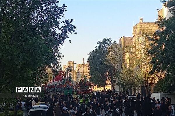 دسته‌روی عزاداران حسینی تا حرم مطهر رضوی