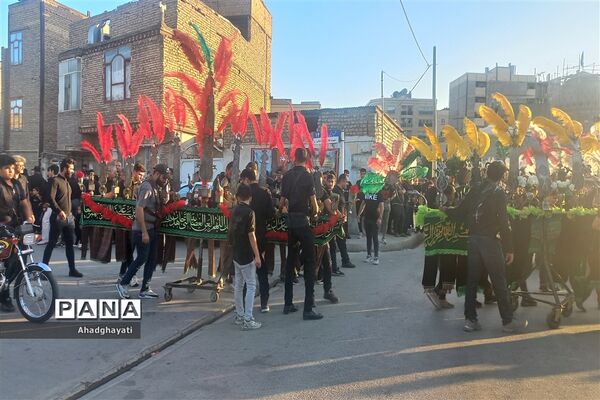 دسته‌روی عزاداران حسینی تا حرم مطهر رضوی