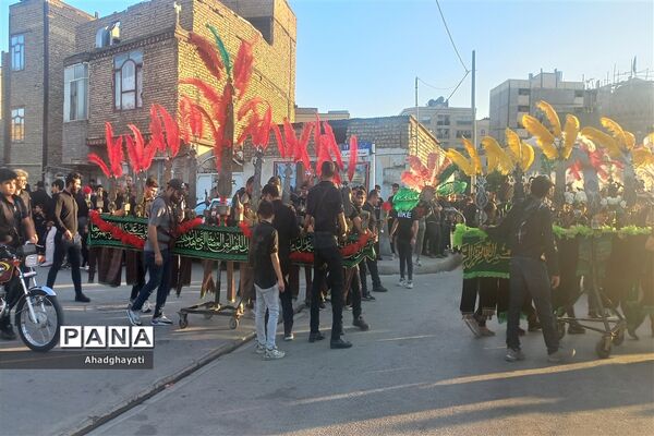 دسته‌روی عزاداران حسینی تا حرم مطهر رضوی