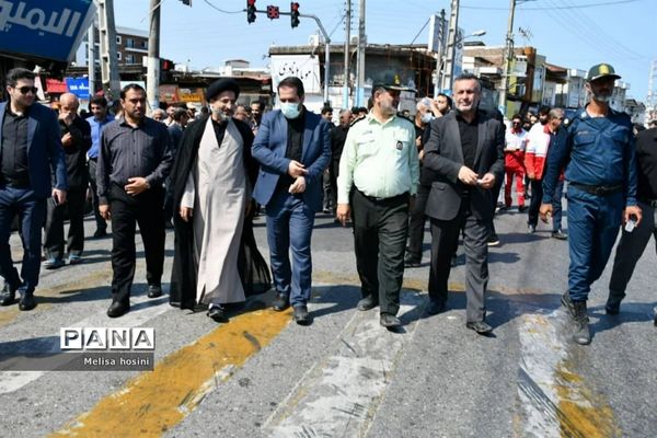 تشییع پیکر دو شهید مدافعان حرم در محمودآباد