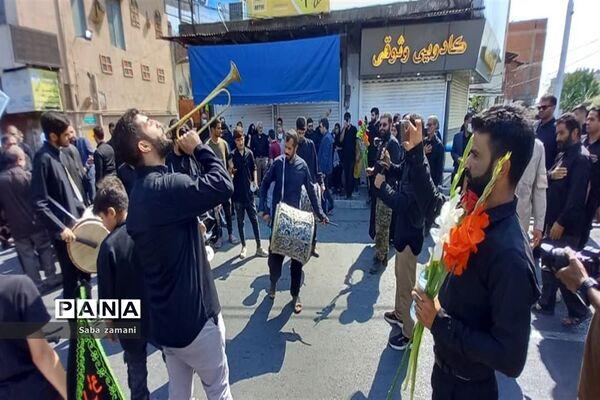تشییع پیکر دو شهید مدافعان حرم در محمودآباد