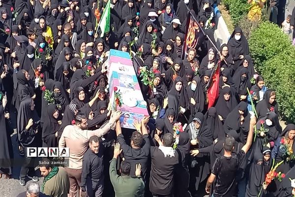 تشییع پیکر دو شهید مدافعان حرم در محمودآباد
