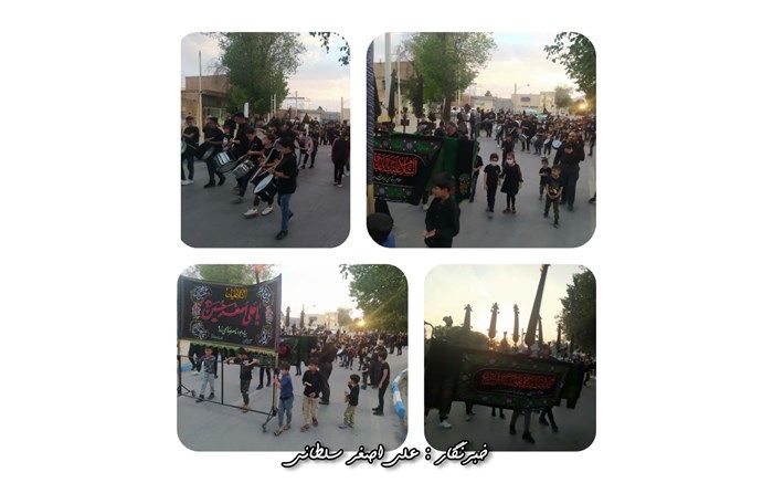 برپایی دسته‌جات عزاداری در شهرستان میمه/ فیلم