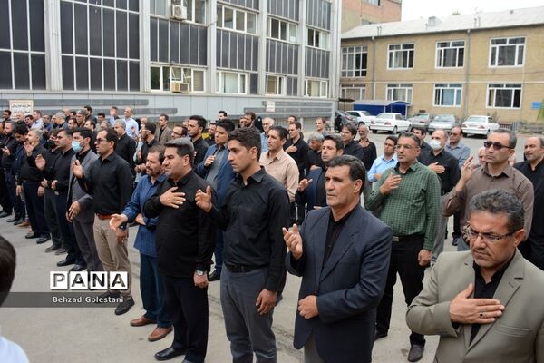 مراسم عزاداری کارکنان آموزش و پرورش آذربایجان غربی در روز هشتم محرم