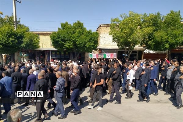 مراسم استقبال از شهید سید عبد الجبار موسوی در شهرستان سمیرم