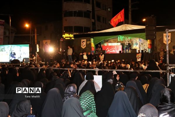 وداع با پیکر مدافع حرم سردار شهید رحیم کابلی در شهرستان بهشهر