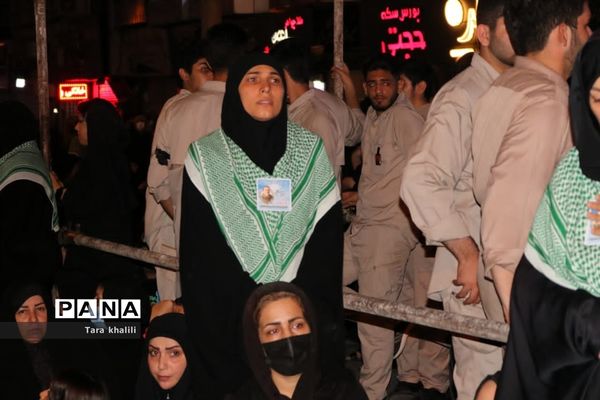 وداع با پیکر مدافع حرم سردار شهید رحیم کابلی در شهرستان بهشهر