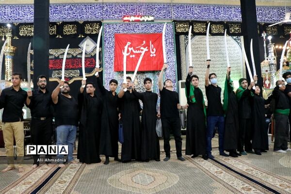 آیین عزاداری «مشق شمشیر» نجفی‌های مقیم قم