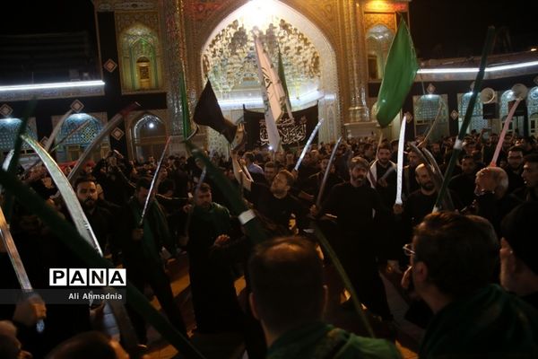 آیین عزاداری «مشق شمشیر» نجفی‌های مقیم قم