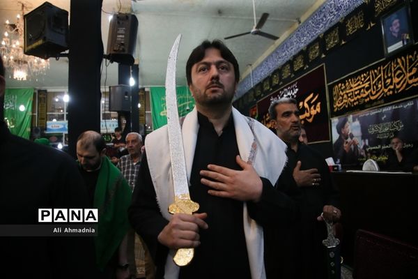 آیین عزاداری «مشق شمشیر» نجفی‌های مقیم قم