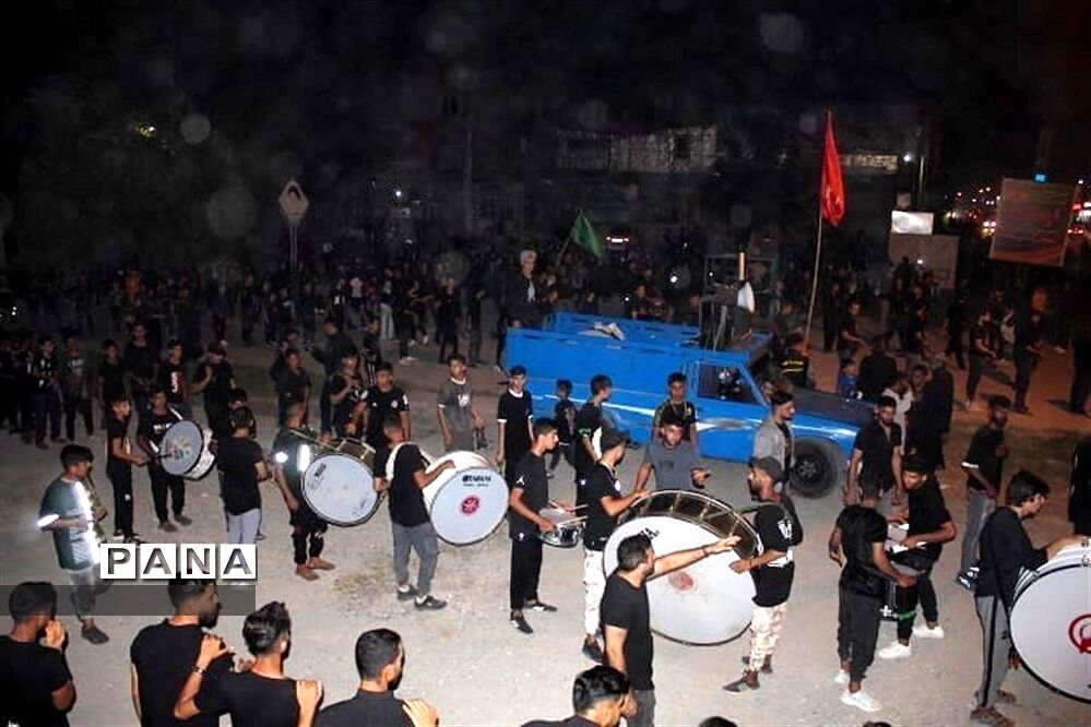 مراسم شب نهم محرم الحرام در میاندورود