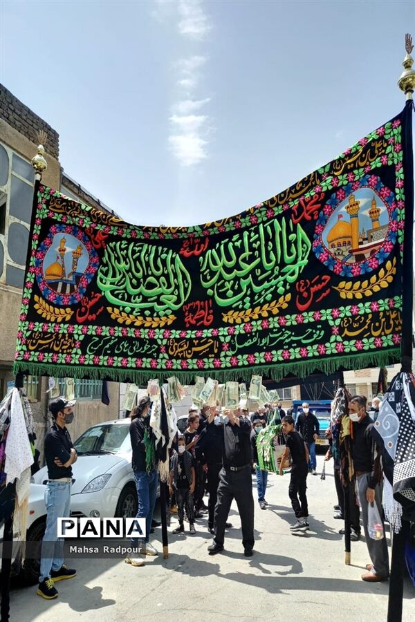برگزاری مراسم تاسوعای حسینی در روستای چرمخورانی‌ها