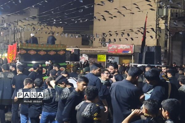 تجمع هیأت کوی انقلاب اهواز همزمان با فرارسیدن تاسوعای حسینی