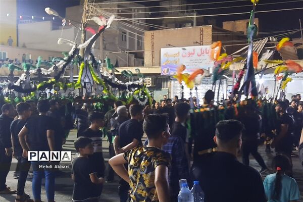 تجمع هیأت کوی انقلاب اهواز همزمان با فرارسیدن تاسوعای حسینی