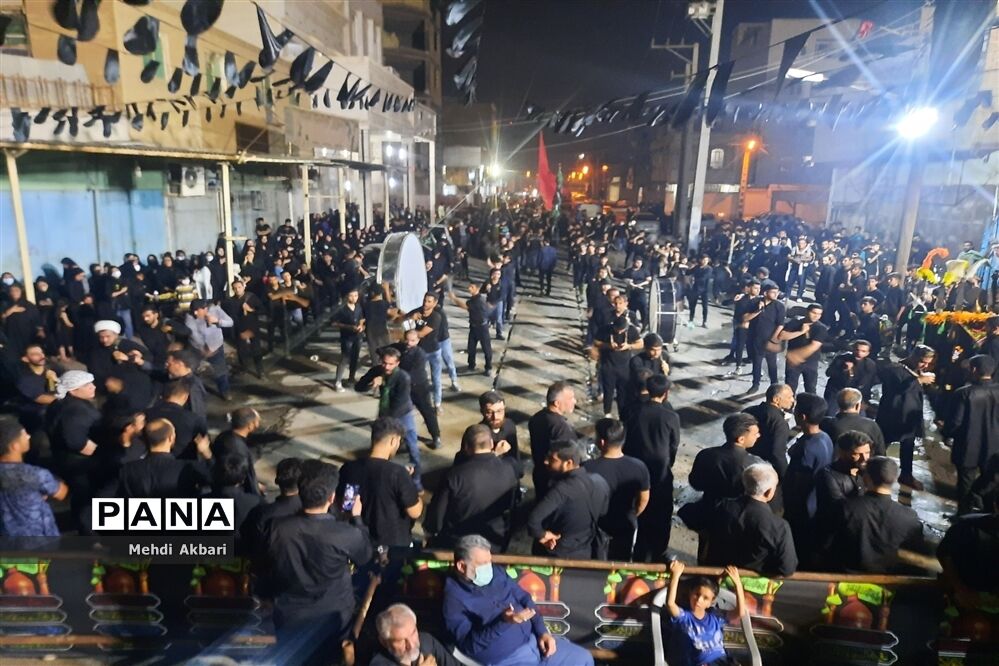 تجمع هیأت کوی انقلاب اهواز همزمان با فرارسیدن تاسوعای حسینی