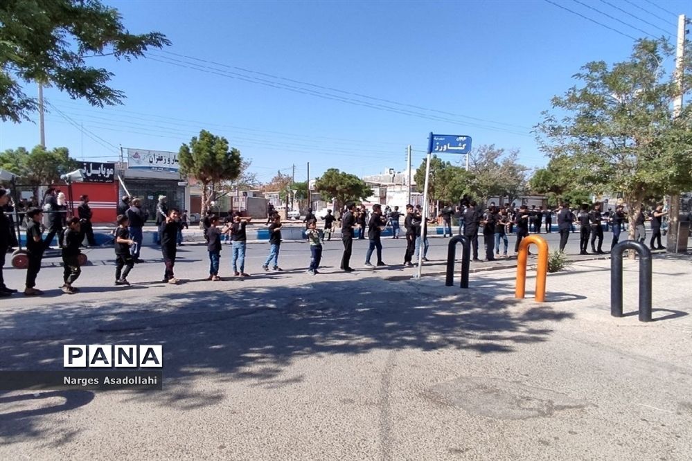 مراسم عزاداری روز تاسوعا هیات جانثاران چهارده معصوم(ع)