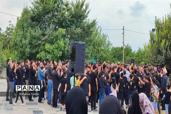 مراسم تعزیه خوانی در روستا  پلنگ آزاد میاندورود