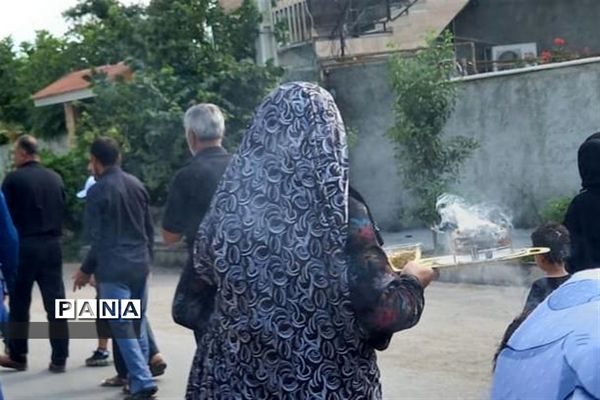 مراسم عزاداری روز تاسوعا در روستای حلمسر میاندورود